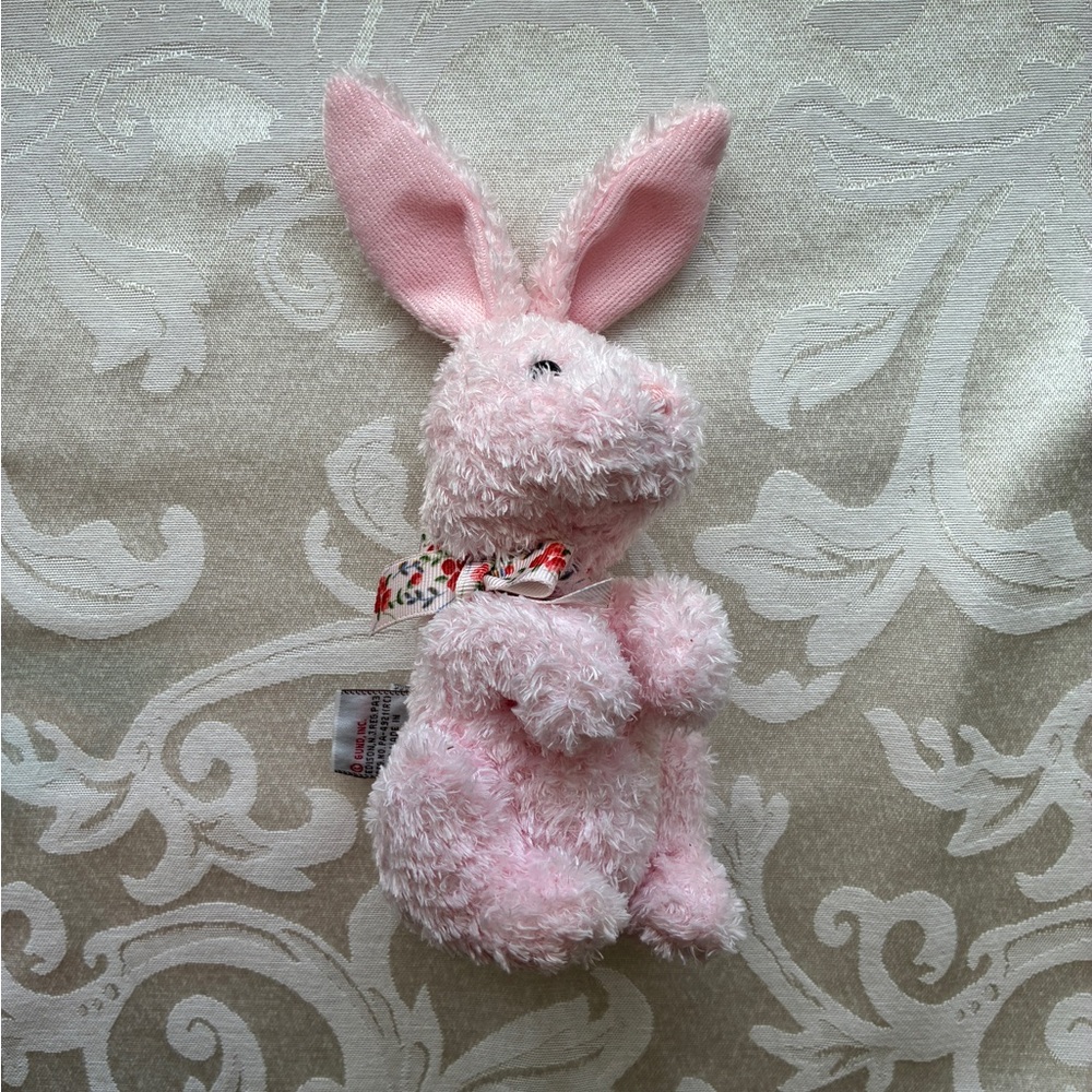 Gund Plush Bunny Rabbit "Bunnsy" Style 36002 Light Pink - Picture 7 of 13